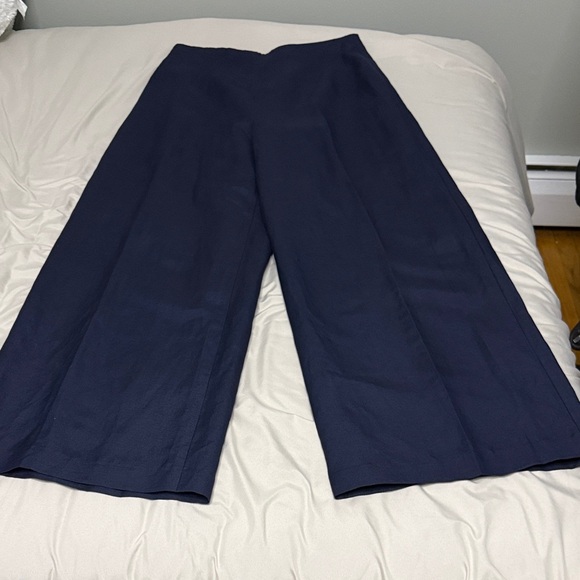 Ann Taylor Pants - Ann Taylor Elegant Navy Wide Leg Pants